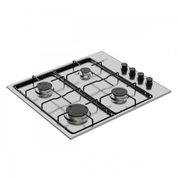 Thermogatz TGS 9040 IX Εστία Φυσικού Αερίου Αυτόνομη Inox 58x51εκ. Ασημί